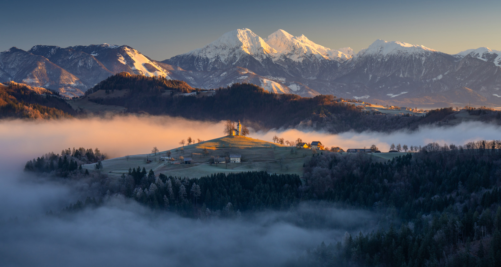 Landscape at sunrise